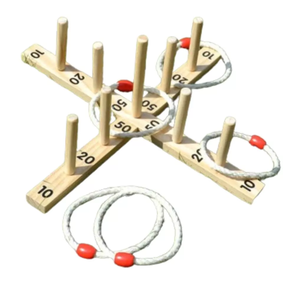 Jeu en bois : jeu d'anneaux