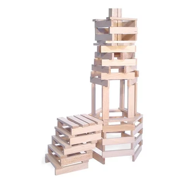 Jeu en bois : 200 briquettes