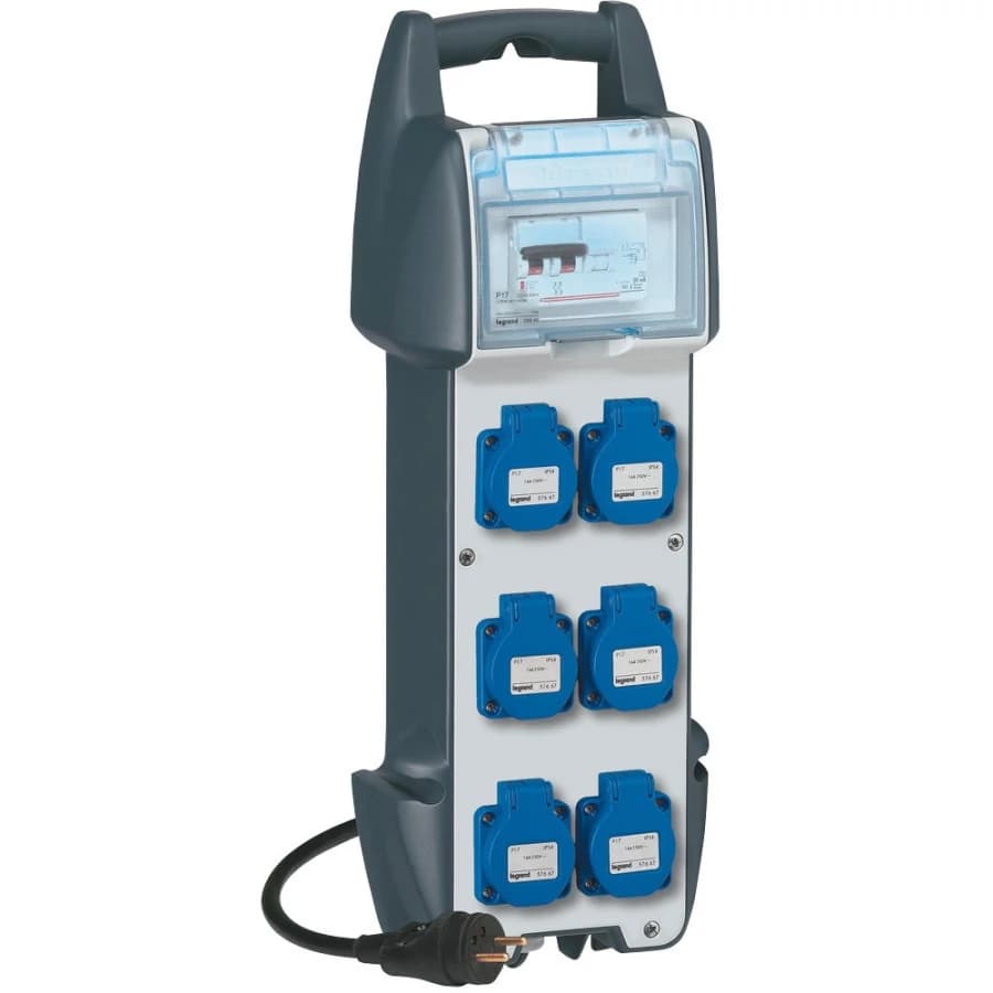 Coffret électrique Monophasé LEGRAND - 6 prises 16A