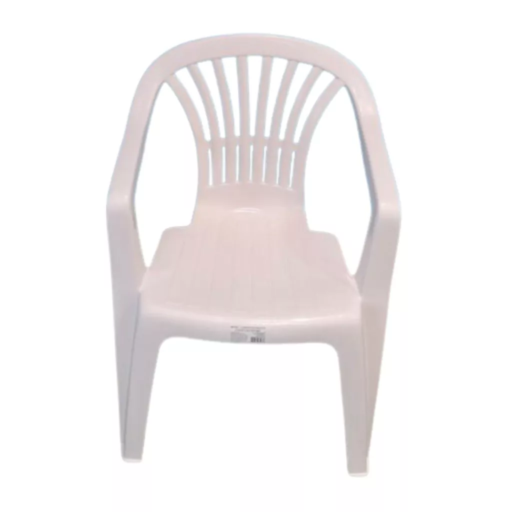 Chaise plastique Blanche avec accoudoirs